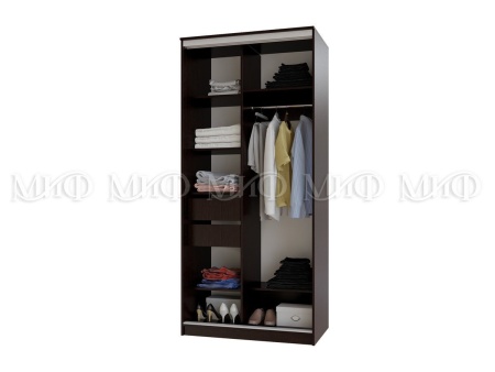 Шкаф-Купе Альянс (Ш-1000/1500/2000 х Г-600 х В-2200 мм)/Разные Цвета