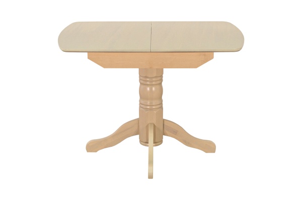 Стол обеденный раздвижной с овальной крышкой выбеленная береза