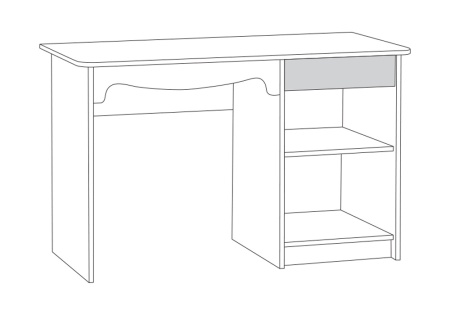 Стол письменный Флоренция 12.24 ясень анкор