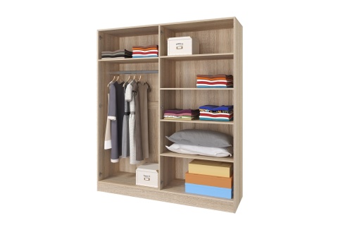 Шкаф Лейла (Ш-1600 х В-1900 х Г-466 мм)/Разные Цвета