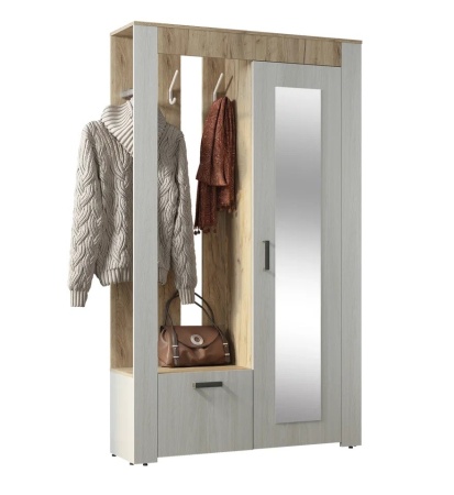 Прихожая Франк, крафт/ясень белый